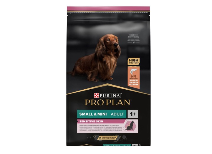 Purina Pro Plan Dog Adult Small & Mini Sensitive Skin для собак с лососем 3 кг