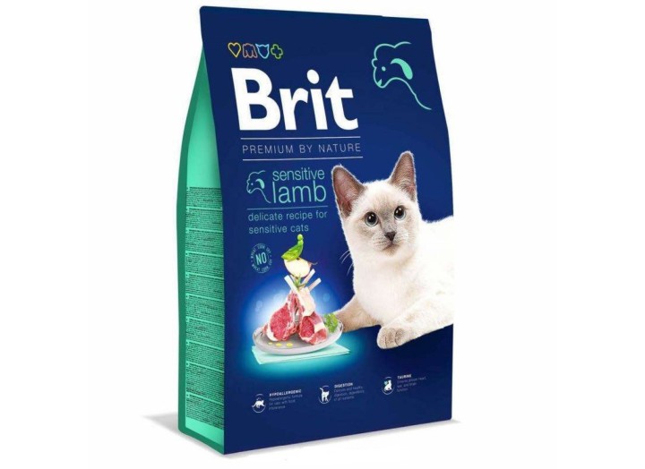 Brit Premium Sensitive Lamb для кошек с ягненком 300 г