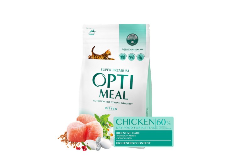 Optimeal Kittens Chicken для кошенят з куркою 1.5 кг