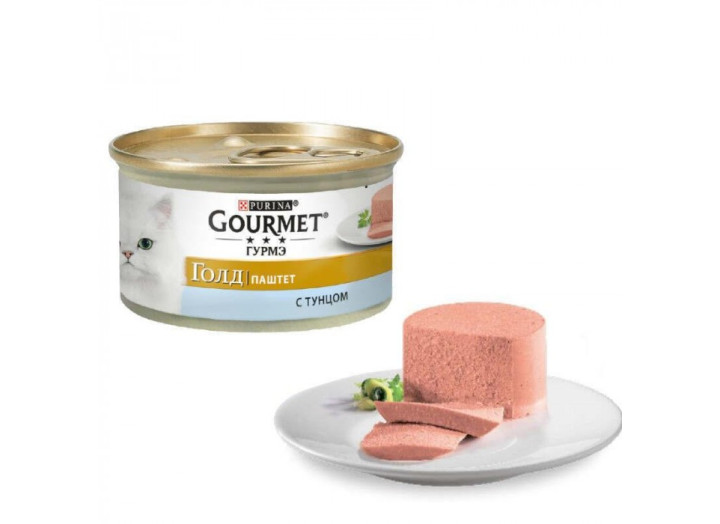 Gourmet Gold для кішок паштет з тунцем 85г*24шт