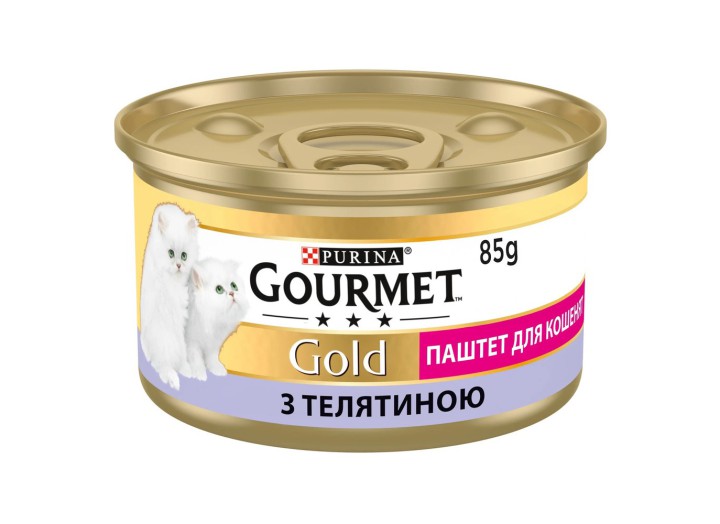 Gourmet Gold для котят паштет с телятиной 24x85 г