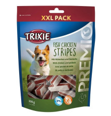 Лакомство для собак Trixie Premio Chicken and Pollock Stripes XXL Pack, с курицей и рыбой, 300 г (31803)