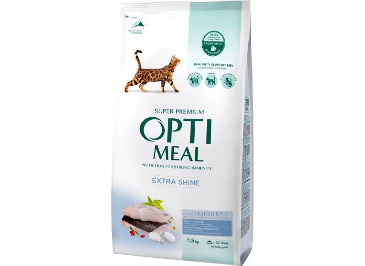 Optimeal Cod Fish для котів зі смаком тріски 1.5 кг