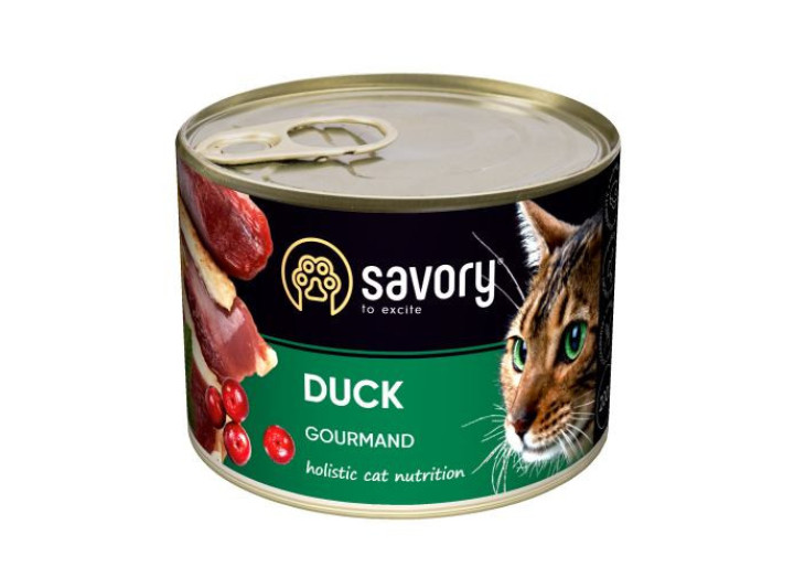 Savory Cat Adult Duck для кішок з качкою 200 г