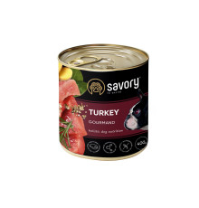 Savory Dog Gourmand Turkey для собак с индейкой 400 г