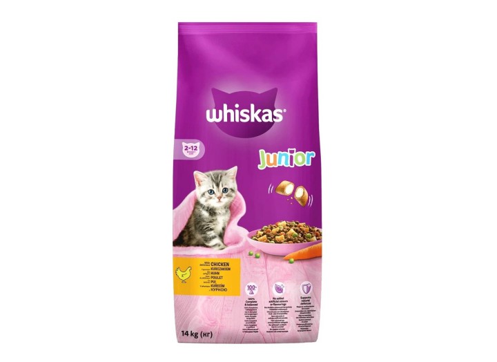 Whiskas с курицей для котят 14 кг