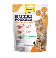 Лакомство для кошек GimCat Nutri Pockets Malt-Vitamin Mix, 150 г