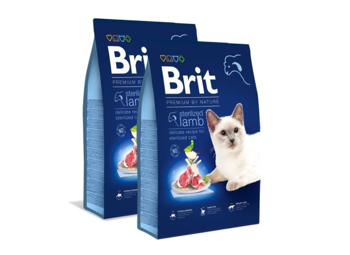 Brit Premium Sterilised Lamb для стерилізованих кішок з ягнятком 800 г