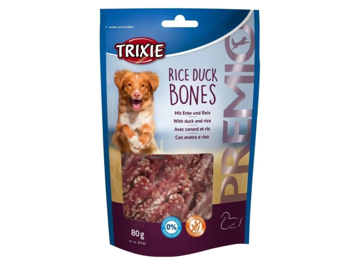 Ласощі для собак Trixie Premio Rice Duck Bones, з качкою та рисом 80 г (31742)