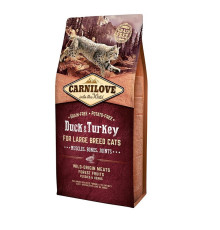 Carnilove Duck Turkey Large Breed для кошек крупных пород с уткой и индейкой 2 кг