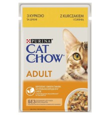 Вологий корм для кішок Cat Chow Adult з куркою та цукіні 26х85 г