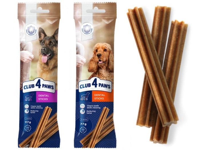 Клуб 4 Лапи Premium Dental Sticks для собак великих порід 117 г