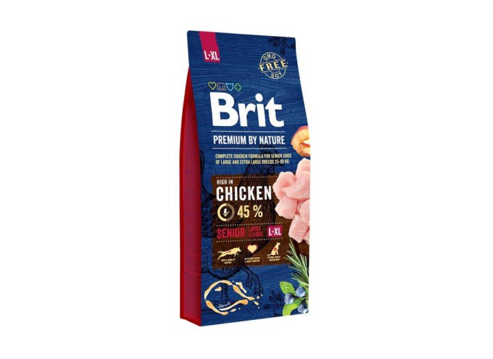 Brit Premium Senior L+XL для собак с курицей 3 кг