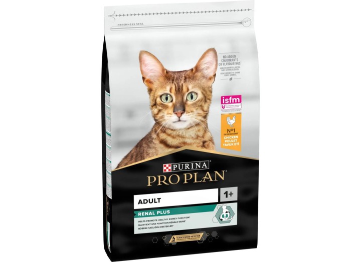 Purina Pro Plan Cat Adult Renal Plus Chicken для кошек с курицей 10 кг