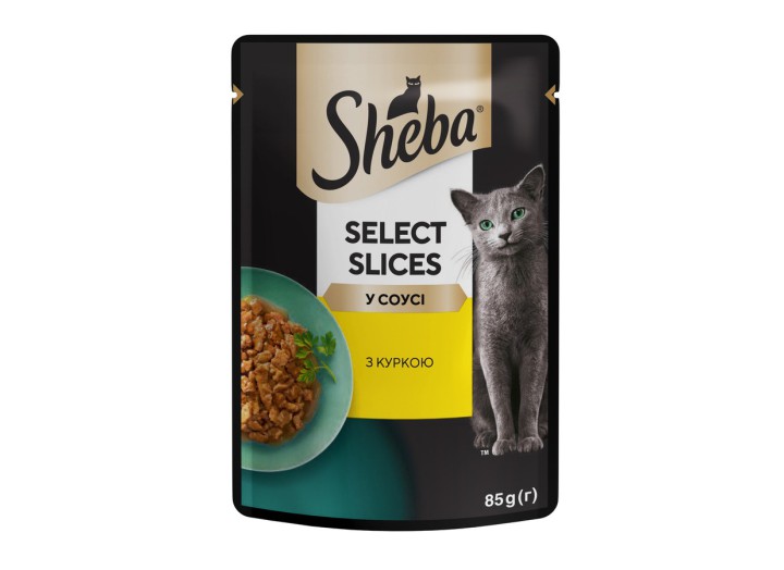 Sheba Slices для кішок з куркою в соусі 28х85 г