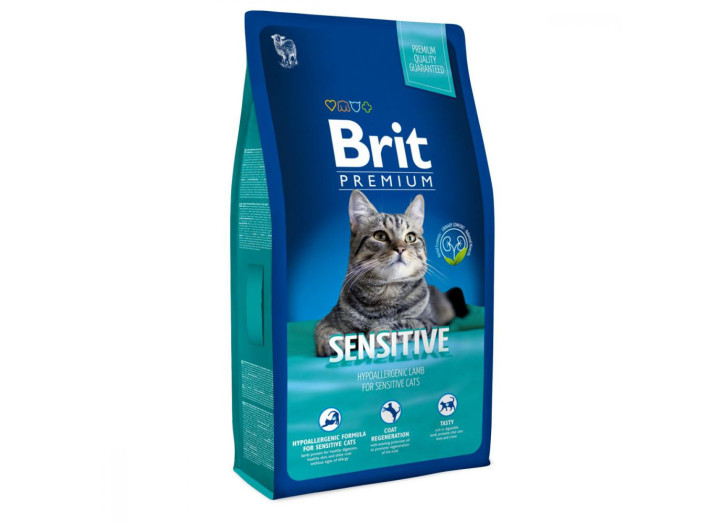 Brit Premium Sensitive Lamb для котів з ягнятком 8 кг