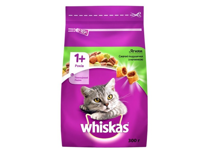 Whiskas для кішок з ягням 300 г