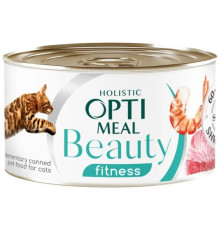 Optimeal Beauty Fitness с полосатым тунцом и креветками в соусе 70г