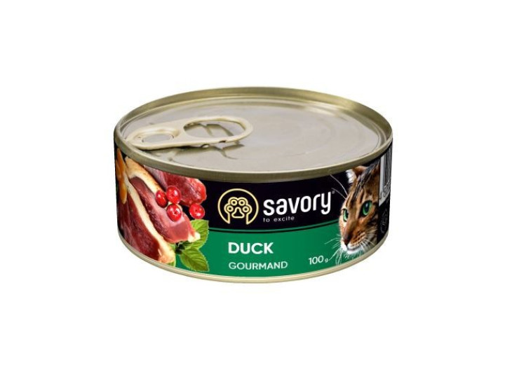 Savory Cat Adult Duck для кішок з качкою 400 г