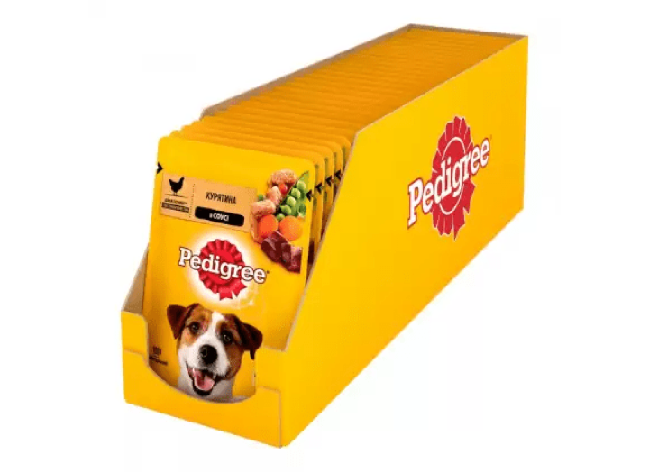 Pedigree Сhicken in sauce пауч для собак з куркою в соусі 24*100 г