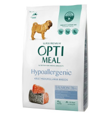 Optimeal Hypoallergenic Medium Large для собак середніх та великих порід з лососем 4 кг