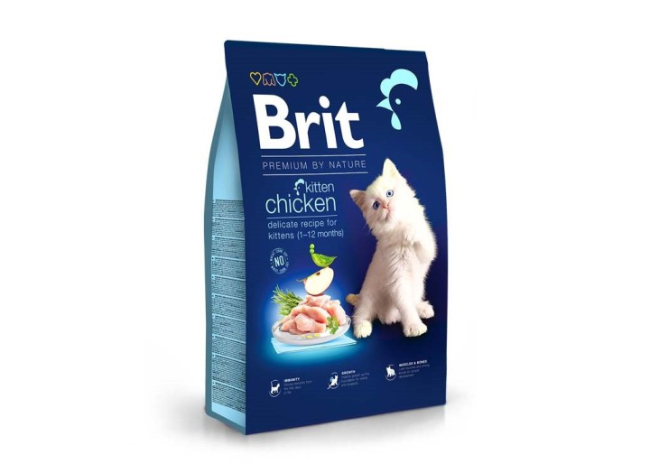 Brit Premium Kitten Chicken для котят с курицей 300 г