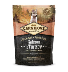 Carnilove Puppy Large Breed Salmon Turkey для цуценят великих порід з лососем 1.5 кг