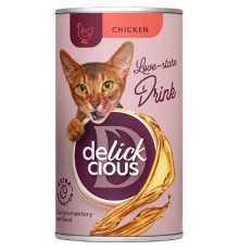 Delickcious (Делішес) напій Chicken для кішок з куркою 140 гр