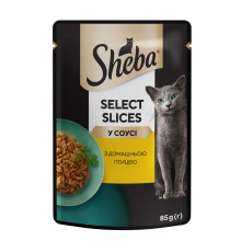 Sheba Slices для кошек с домашней птицей в соусе 28х85 г фото