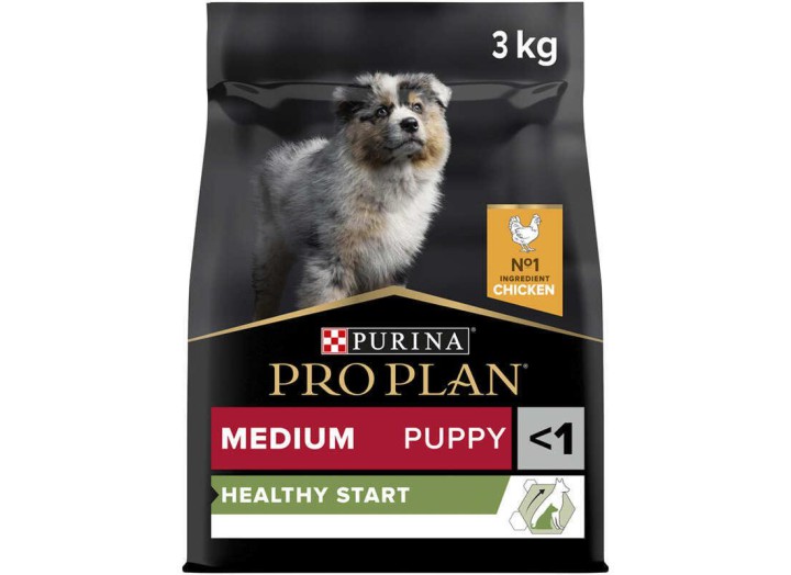 Purina Pro Plan Puppy Medium Healthy Start для щенков с курицей 3 кг