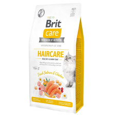 Brit Care GF Haircare Shiny Coat для кошек c курицей и лососем 7 кг