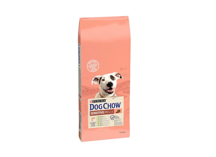 Dog Chow Adult Sensitive Salmon для собак с лососем 14 кг