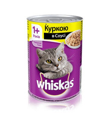 Whiskas шматочки з куркою у соусі 400 г