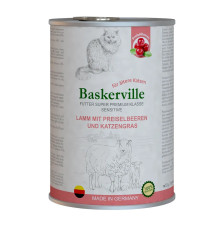 Baskerville Sensitive Lamm Mit Preiselbeeren для кошек ягненок, клюквой и мятой 400 г фото