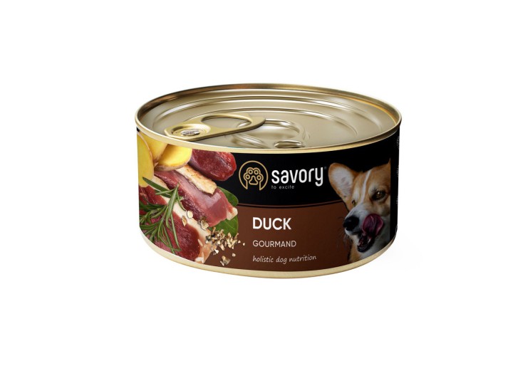 Savory Dog Gourmand Duck для собак с уткой 400 г