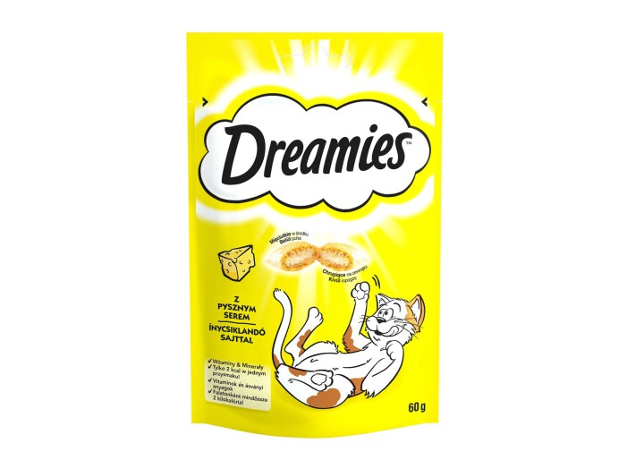 Ласощі Dreamies подушечки з сиром для котів 60 г