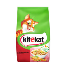 Kitekat для кішок з яловичиною та овочами 300 г