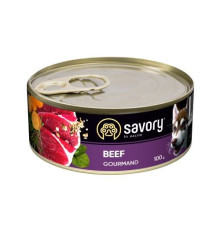 Savory Dog Gourmand Beef для собак с говядиной 100 г