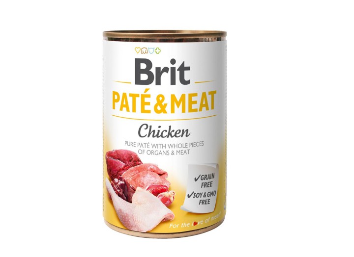 Brit Pate Meat Dog для собак паштет із куркою 400 г