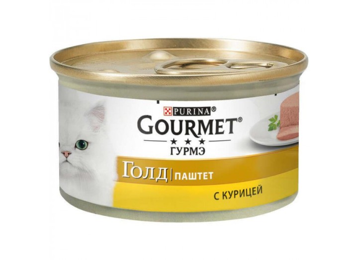 Gourmet Gold для кошек паштет с курицей 24x85 г