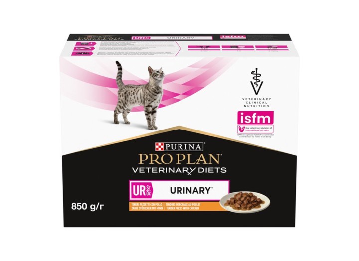 Purina Veterinary Diets UR Urinary Feline для кішок з куркою 10х80 г