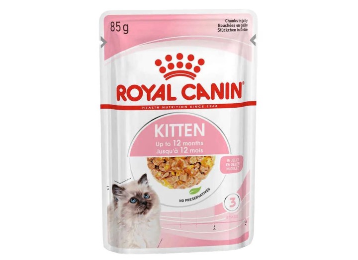 Royal Canin Kitten Instinctive у желе для кошенят 12x85 г