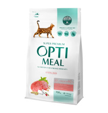 Optimeal Sterilised Beef Sorghum для стерилизованных кошек с говядиной 700 Г