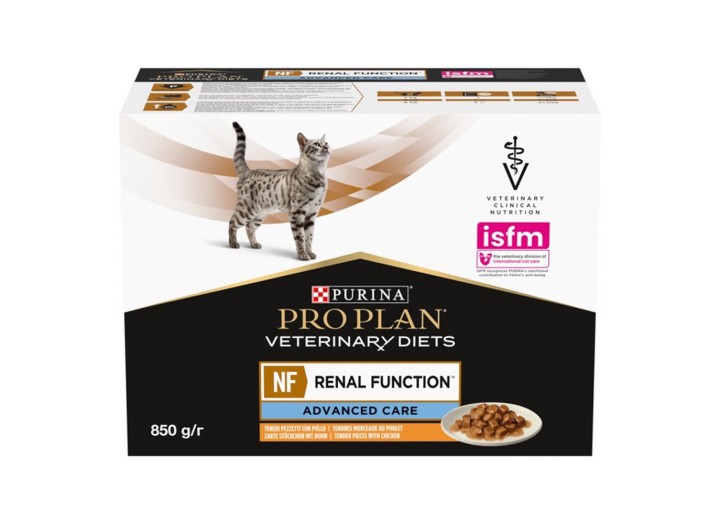 Purina Veterinary Diets NF Renal Function Feline в соусі з куркою для кішок 10х80 г