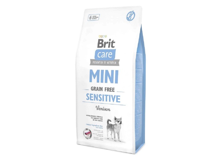 Brit Care Mini GF Sensitive для стерилізованих собак із олениною 2 кг