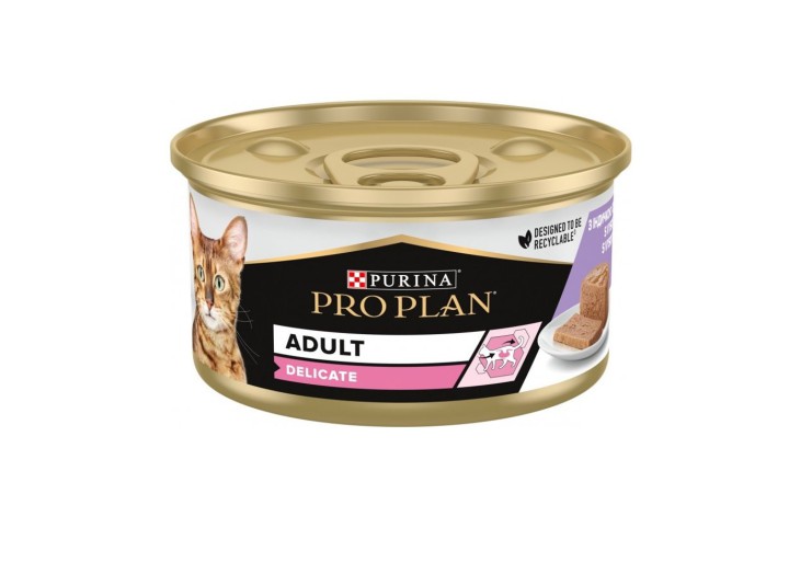 Purina Pro Plan Delicate Turkey паштет з індичкою для котів 85 г