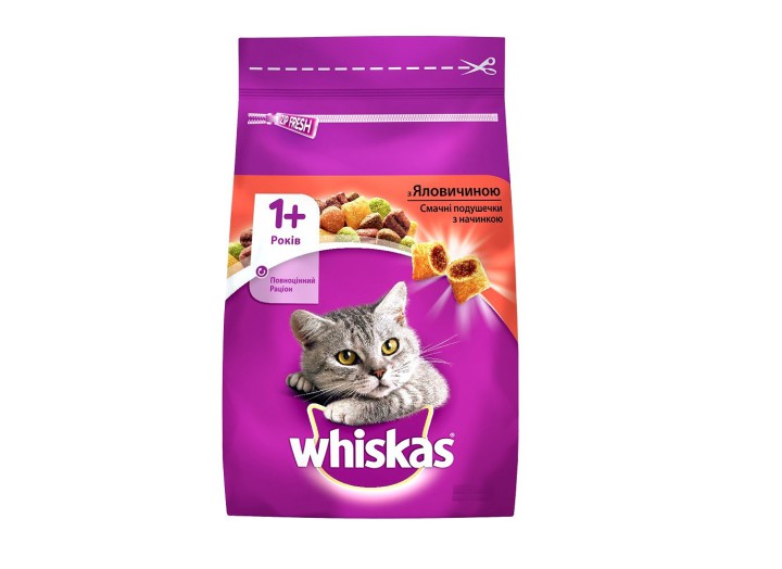 Whiskas для кошек с говядиной 800 г