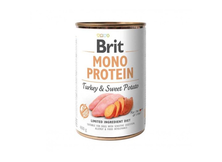 Brit Mono Protein Dog з індичкою та солодкою картоплею 400 г