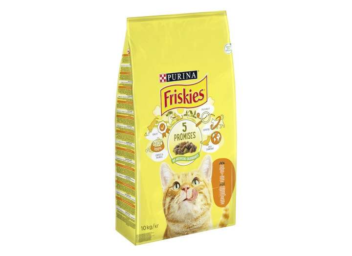 Purina Friskies для кішок з куркою та овочами 10 кг