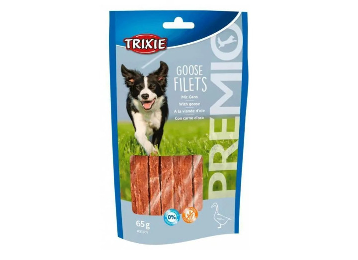 Лакомство для собак Trixie Premio Goose Filets, с филе гуся, 65 г (31809)